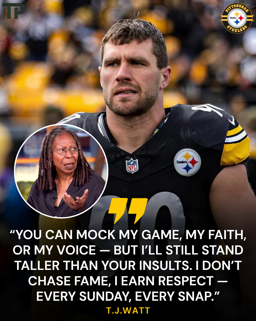 SHOCKING: T.J. Watt turns a dismissive live‑TV remark into a powerful moment that shook the NFL and beyond.